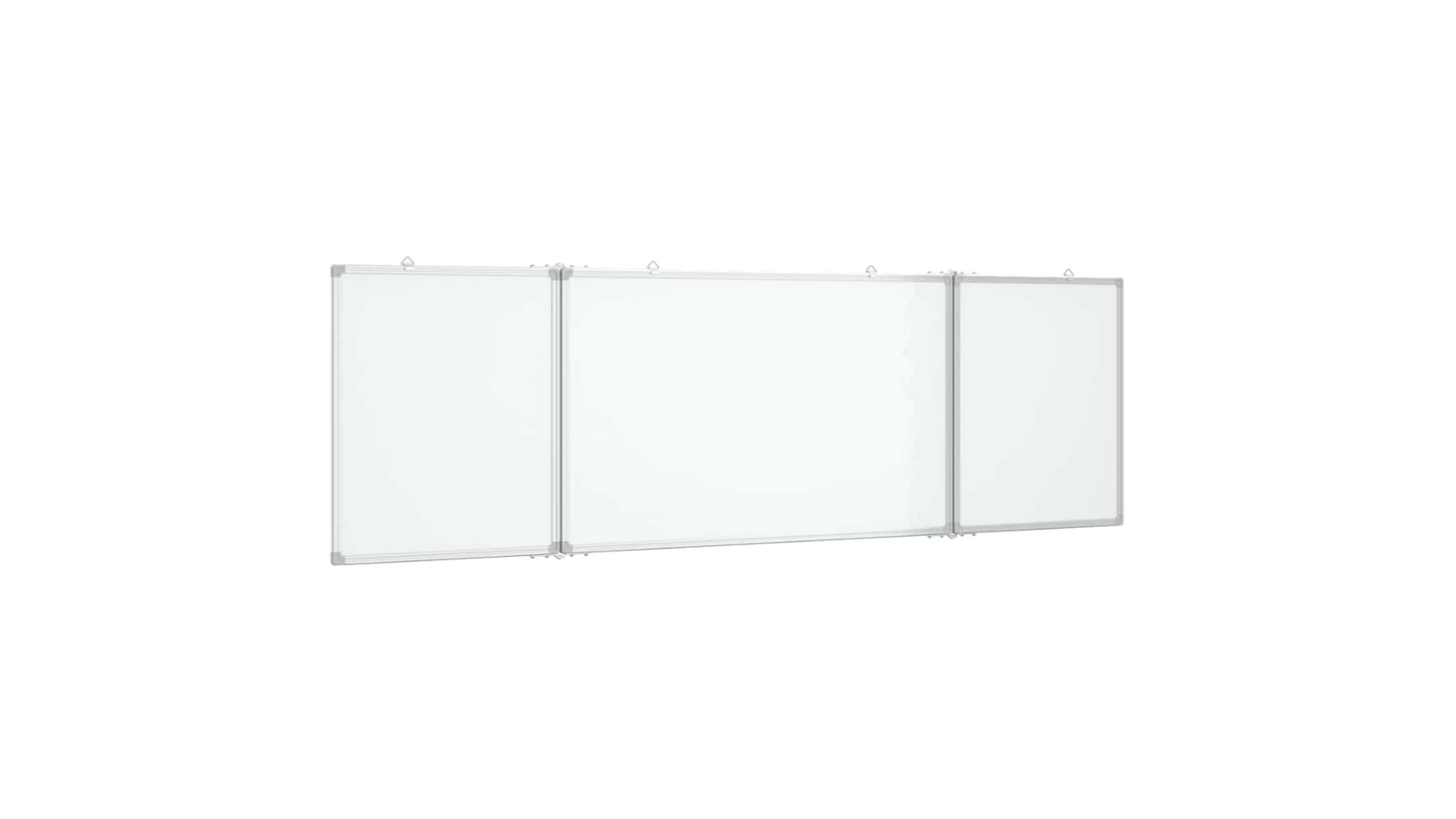 vidaXL Aluminium Magnetic Foldable Whiteboard with 4-Hook - 160 x 60 x 1.7cm
