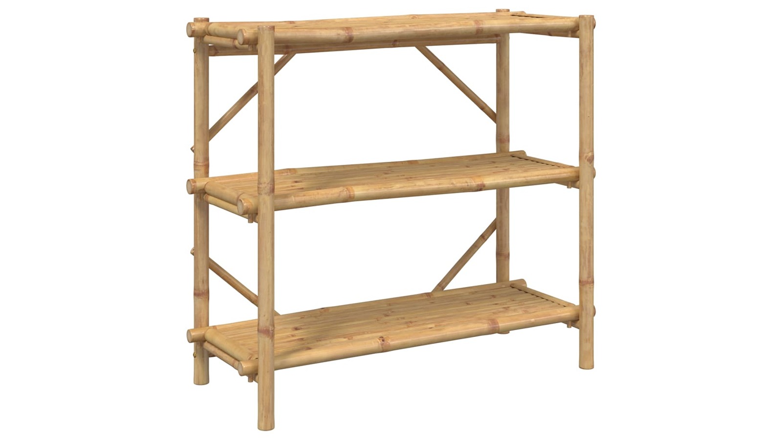 vidaXL 3-Layer Bamboo 100 x 40 x 90cm Shelf