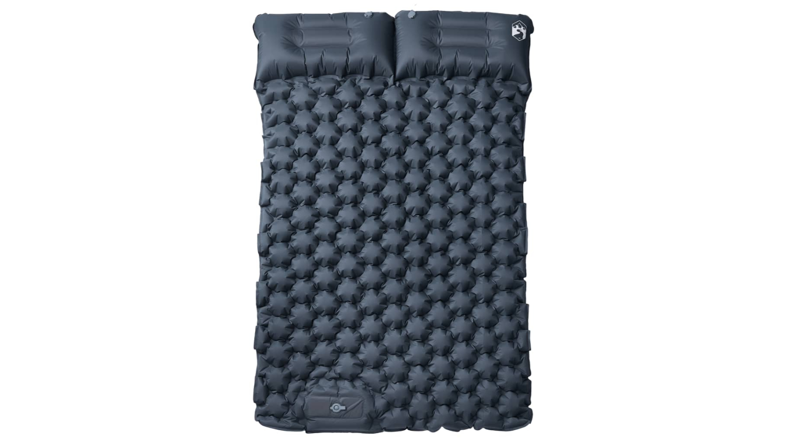 vidaXL 2-Person Self Inflating Camping Mattress with Pillow - Grey