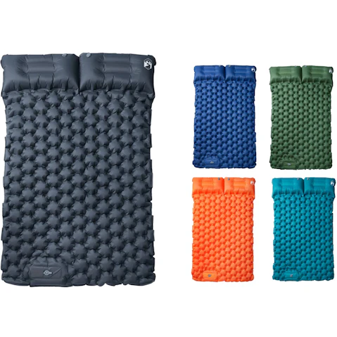 vidaXL 2-Person Self Inflating Camping Mattress with Pillow