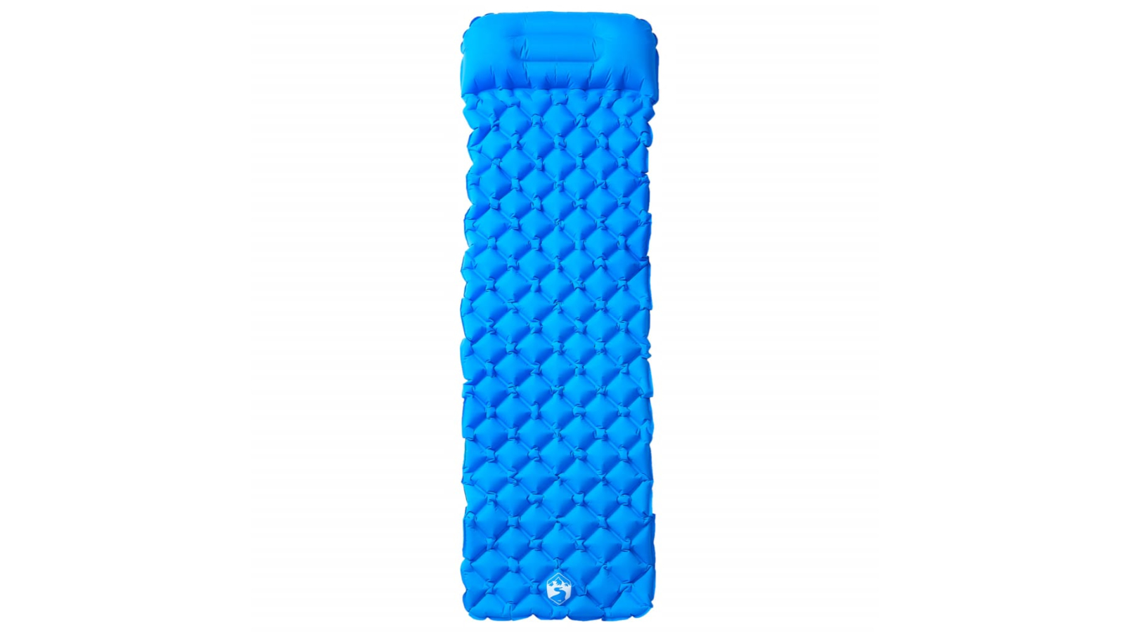 vidaXL Inflating Camping Mattress with Pillow - Blue