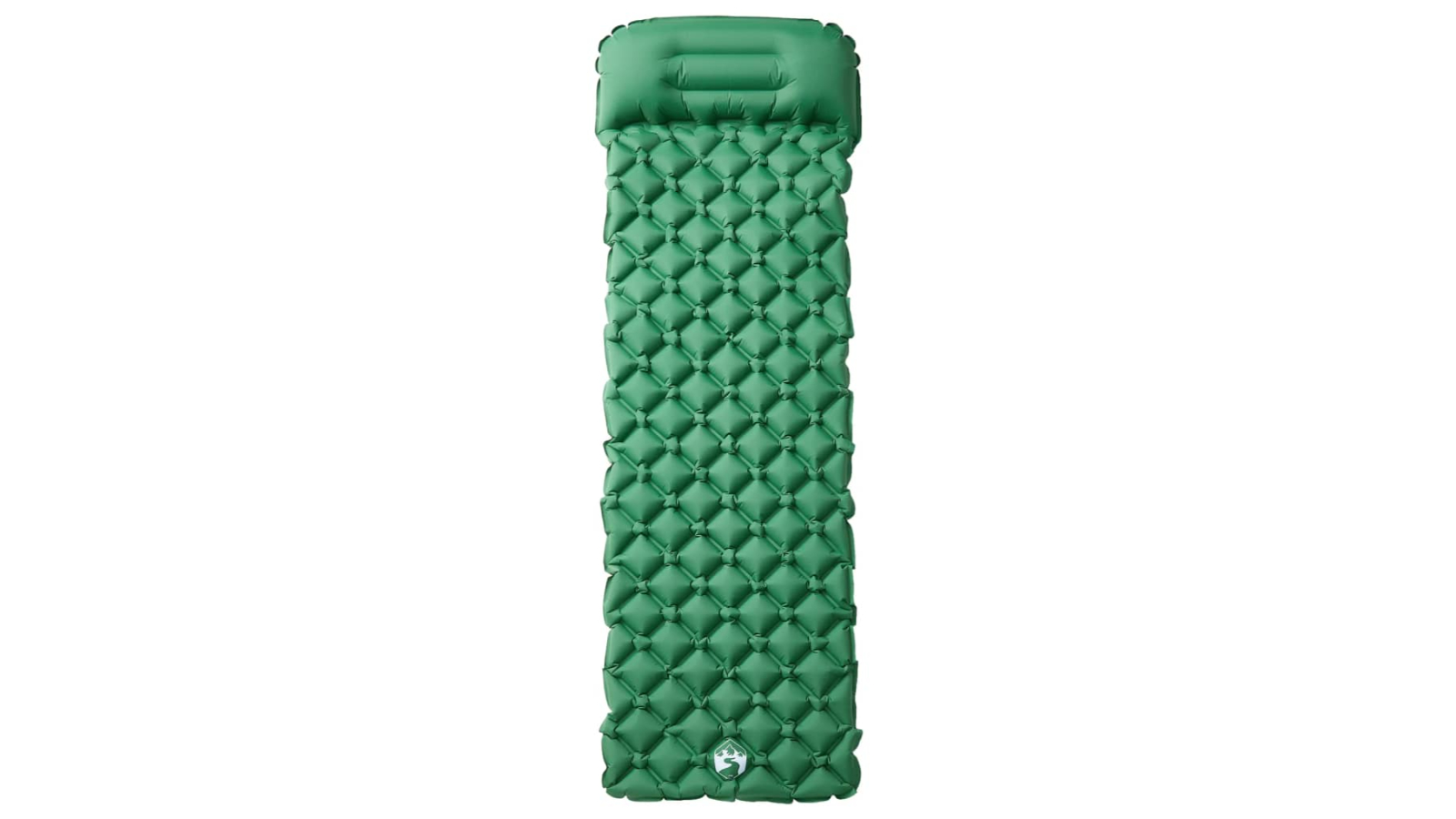 vidaXL Inflating Camping Mattress with Pillow - Green