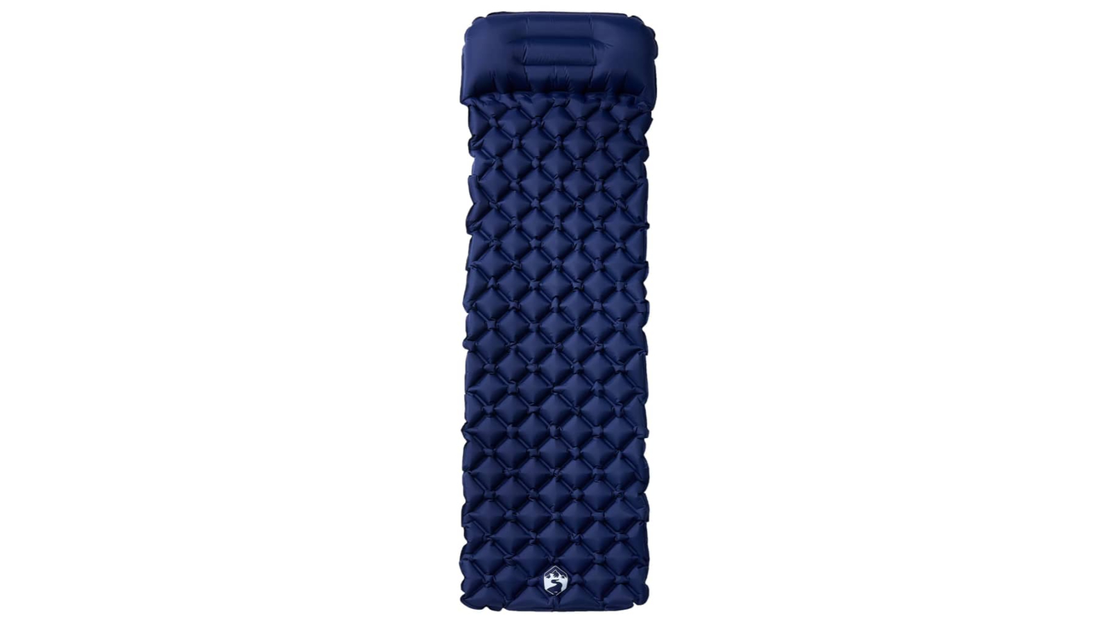 vidaXL Inflating Camping Mattress with Pillow - Navy Blue