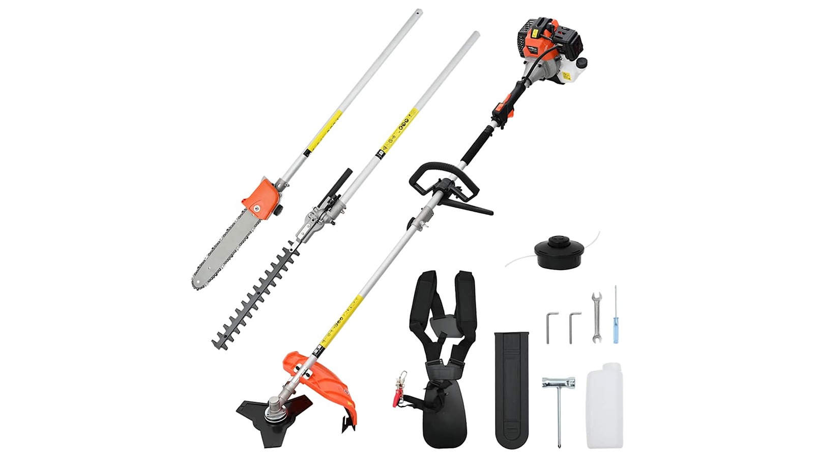 vidaXL 4-in-1 Function Orange 52cc 1.45kW Brush Cutter