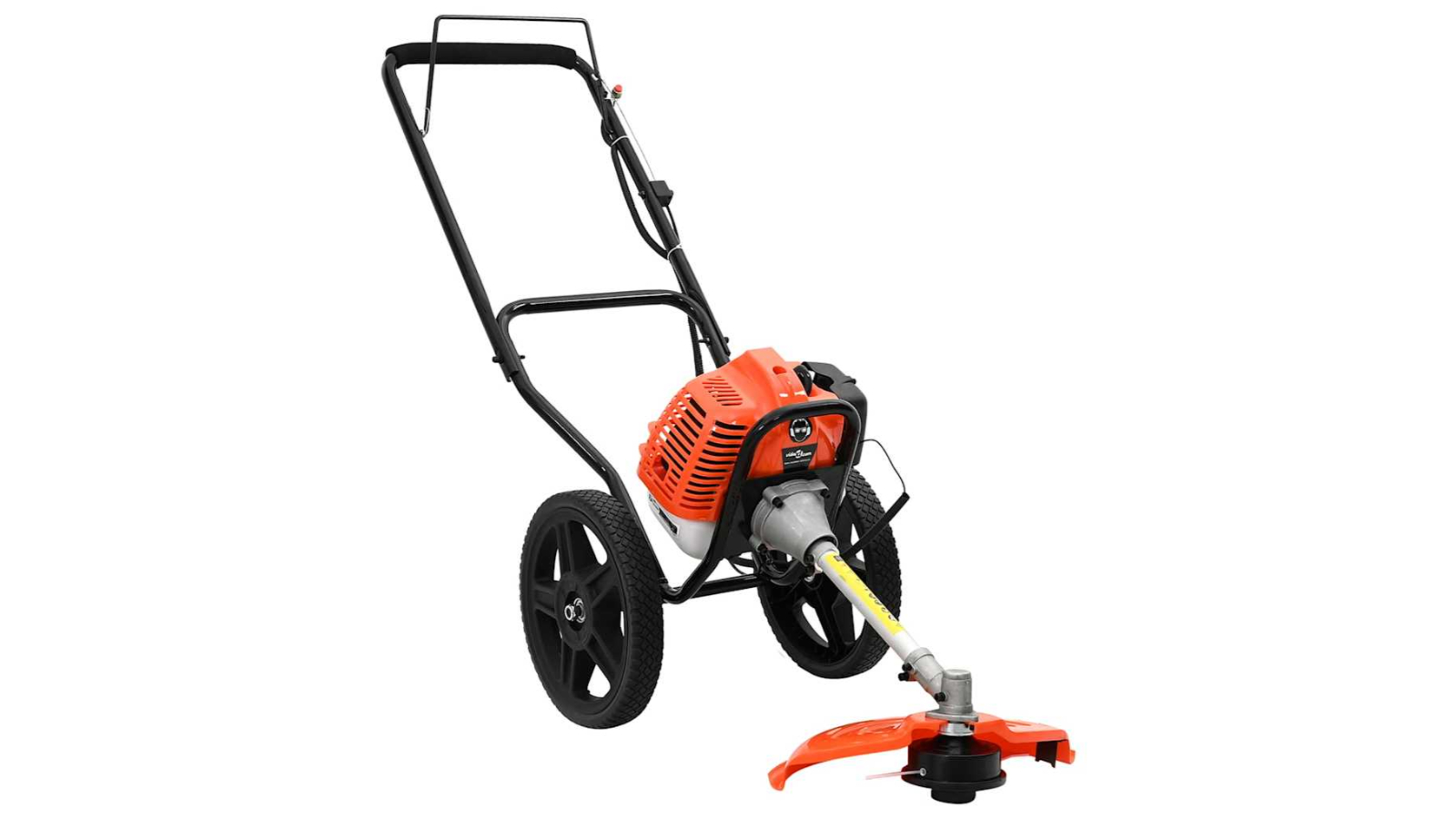 vidaXL Orange 52 CC 1.45 kW Brush Cutter with Wheel