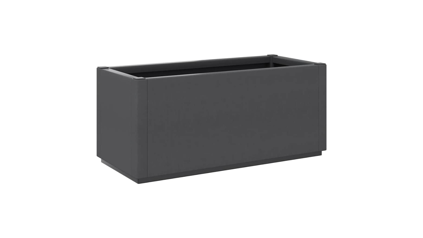 vidaXL Dark Grey PP Garden Planter - 80 x 36 x 35cm