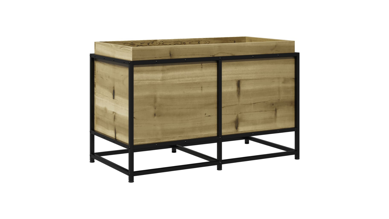 vidaXL Impregnated Pine Wood Garden Planter - 80 x 40 x 50cm