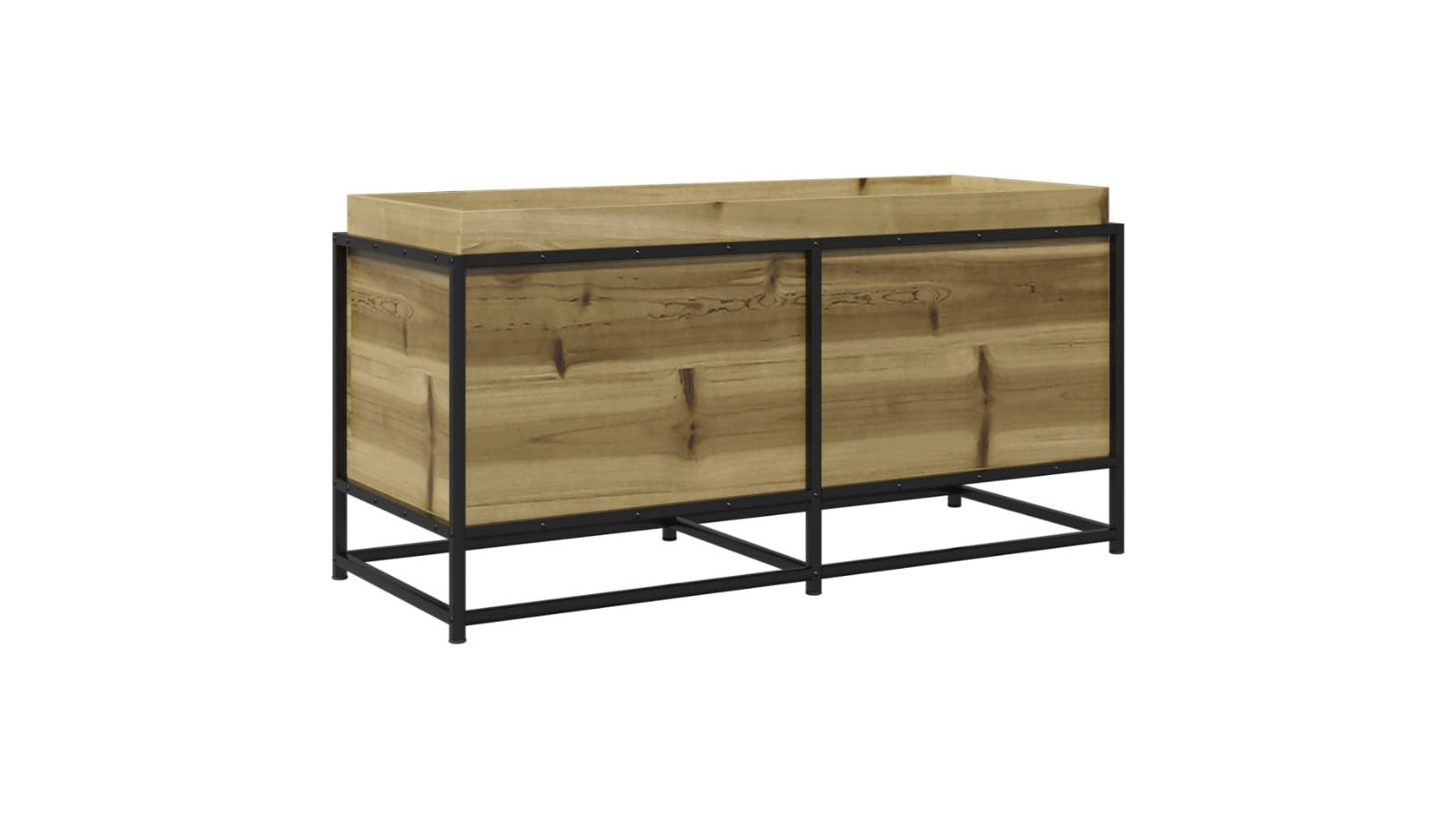vidaXL Impregnated Pine Wood Garden Planter - 100 x 40 x 50cm