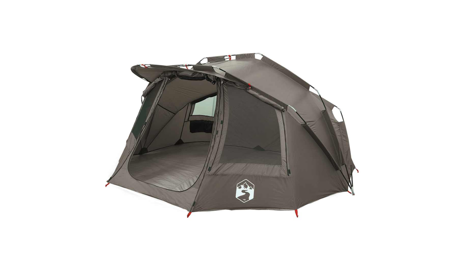 vidaXL 5-Person Waterproof Fishing Tent - Grey