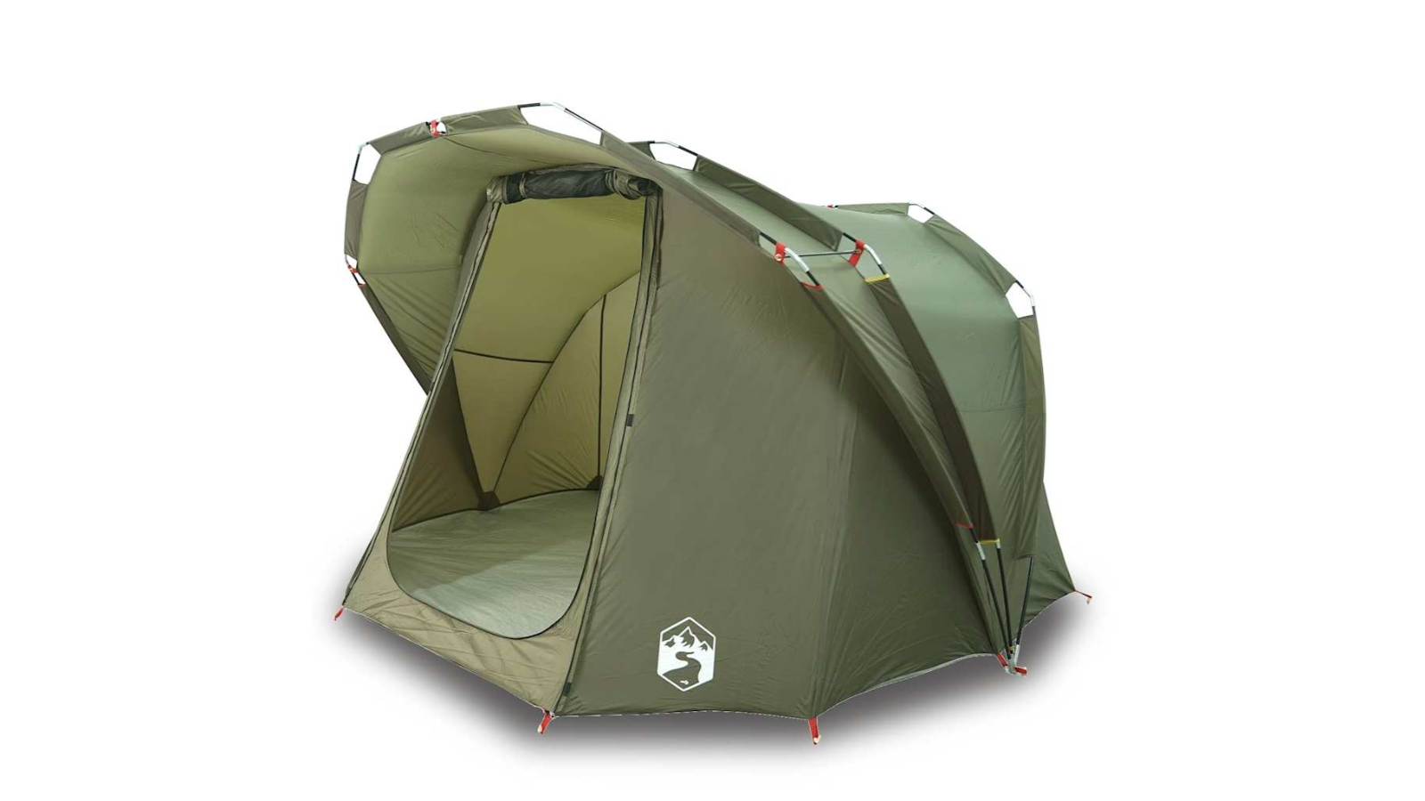 vidaXL 4-Person Waterproof Fishing Tent - Olive Green