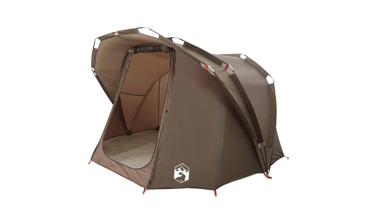 vidaXL 4-Person Waterproof Fishing Tent - Brown