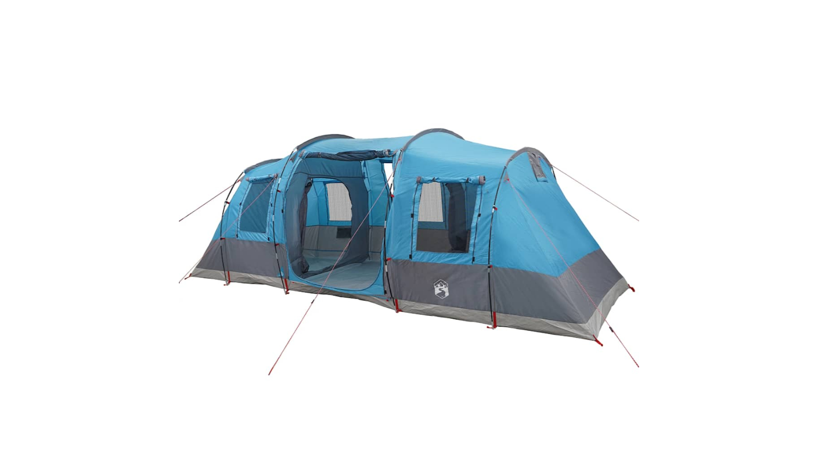 vidaXL 4-Person Waterproof Tunnel Camping Tent - Blue
