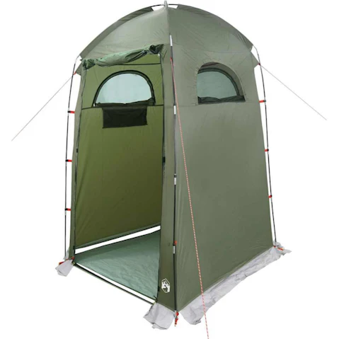 vidaXL Waterproof Shower Tent - Olive Green