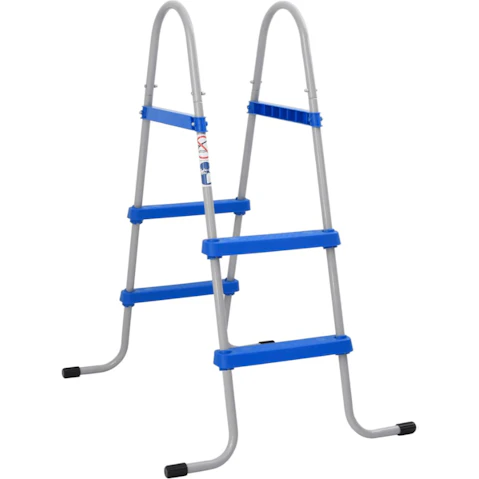vidaXL 84cm Steel and Plastic Pool Ladder