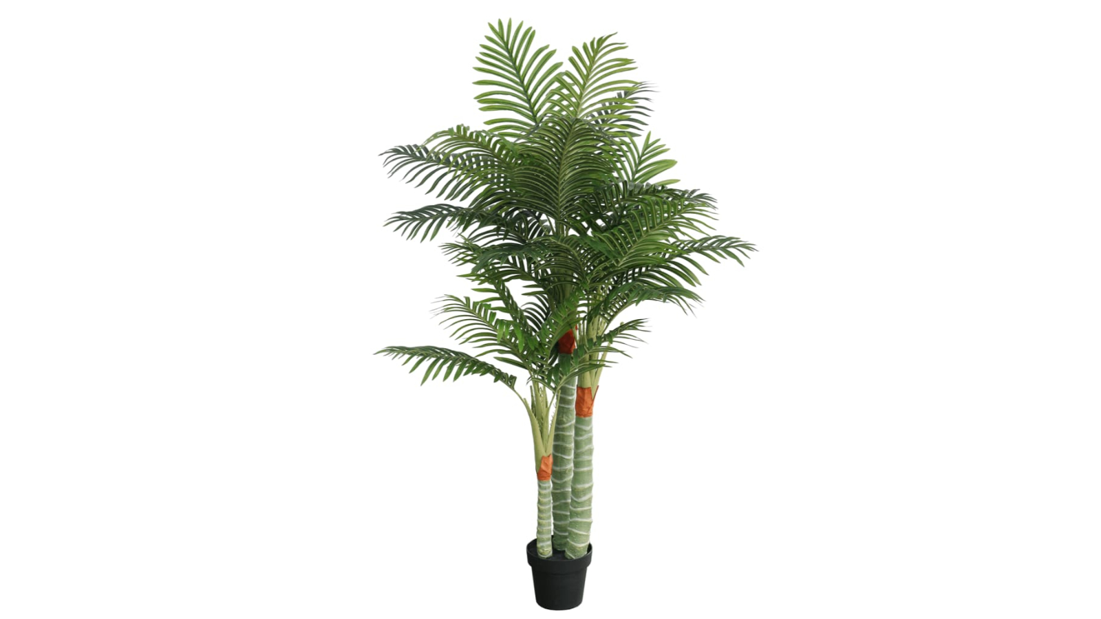 vidaXL Green PP 180cm Artificial Palm Tree with 3-Trunk