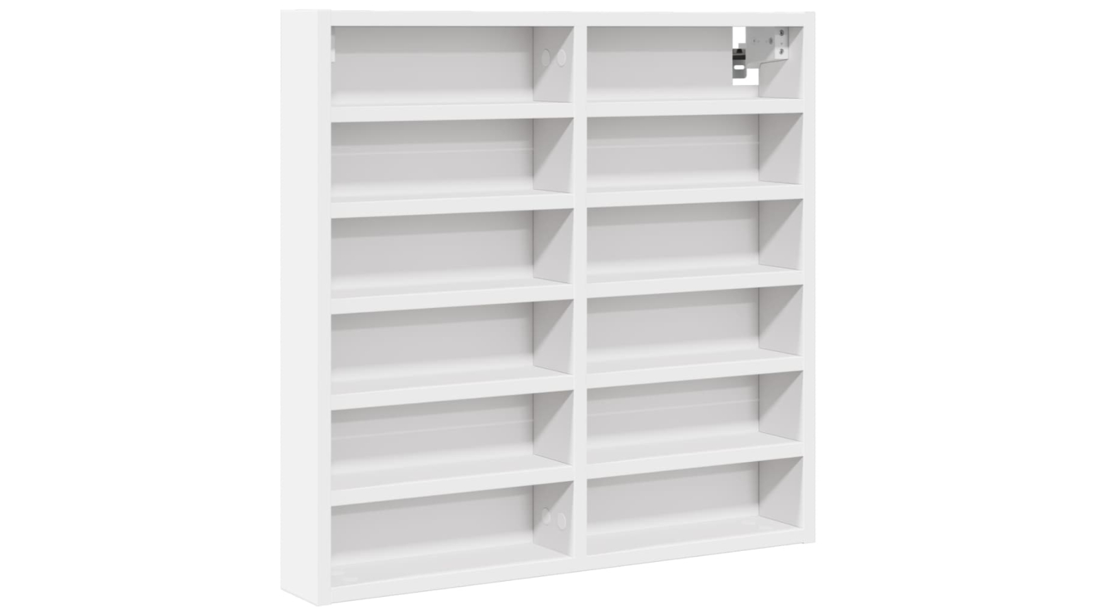 vidaXL White Engineered Wood Vitrine Cabinet - 60 x 8.5 x 58cm