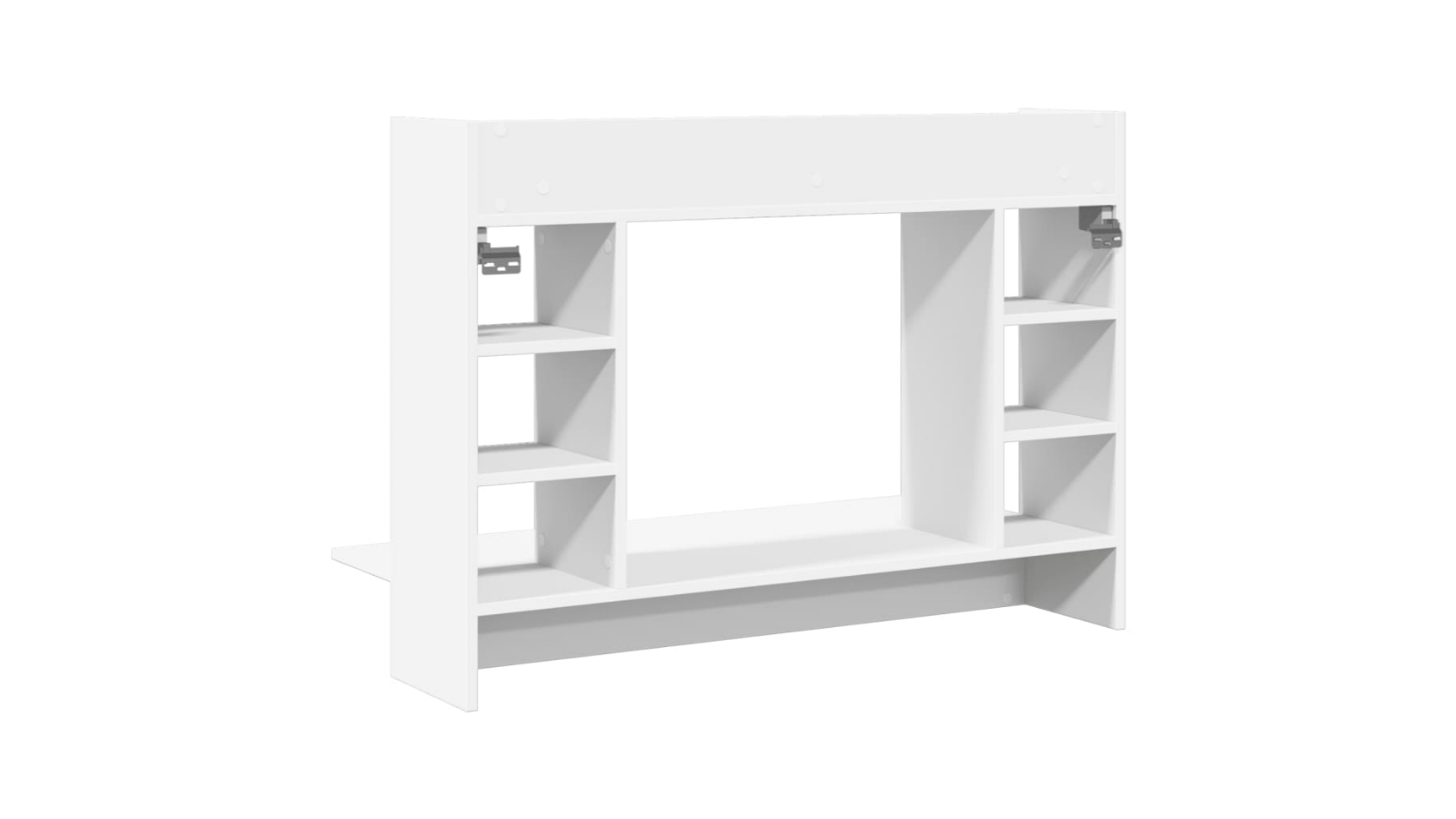 vidaXL White Engineered Wood Wall-Mounted Desk - 105 x 48 x 75cm