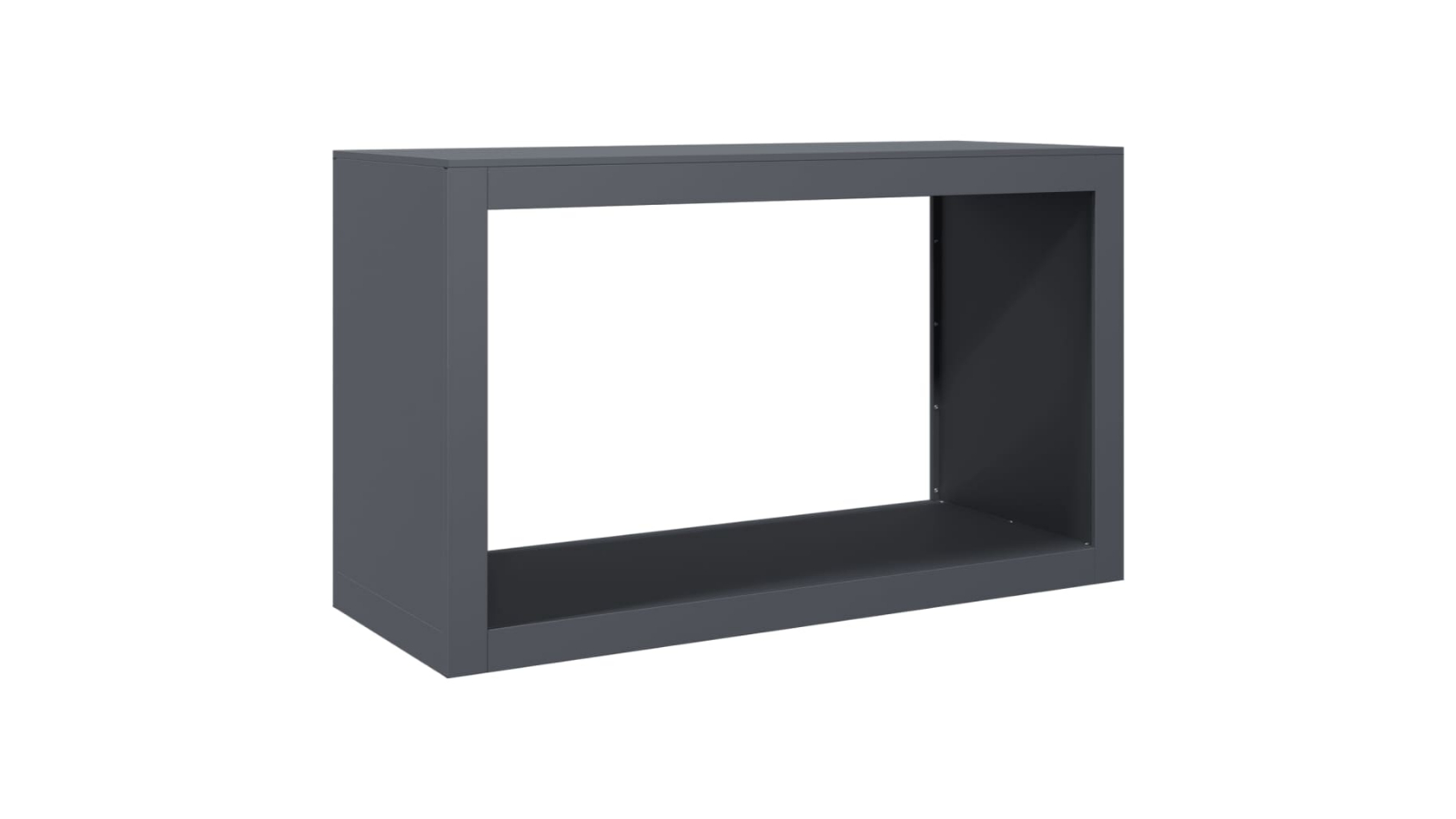 vidaXL 100 x 40 x 60cm Steel Firewood Rack - Anthracite