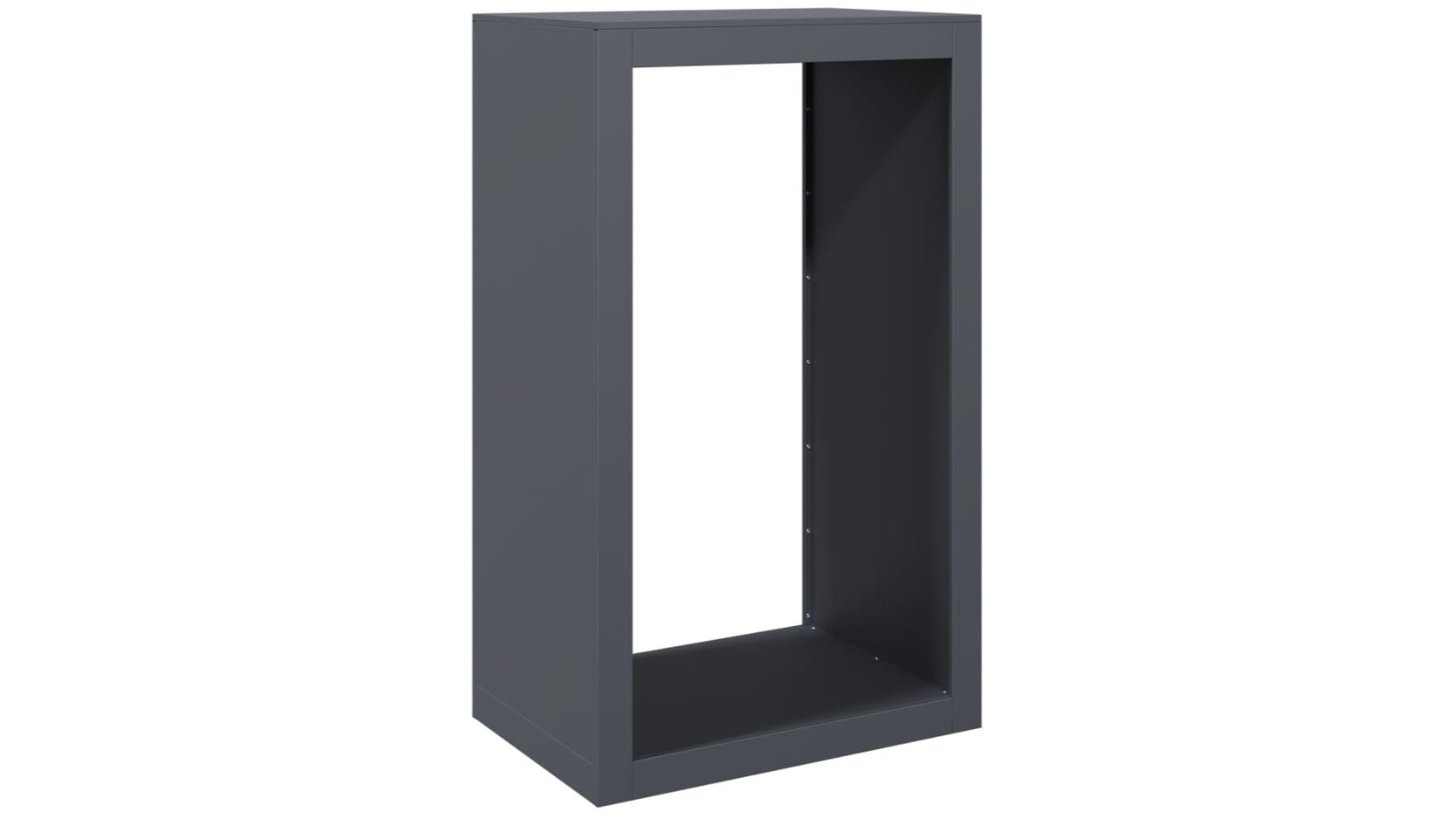vidaXL Steel Anthracite Firewood Rack - 60 x 40 x 100cm