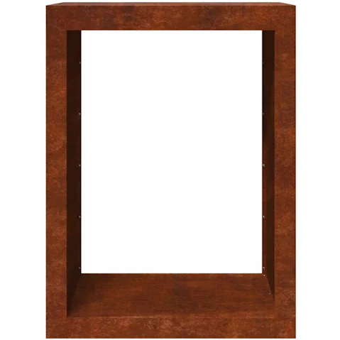 vidaXL 60 x 40 x 80cm Weathering Steel Firewood Rack