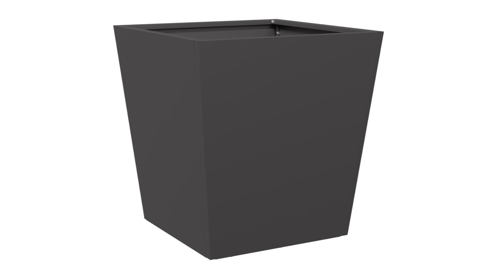 vidaXL 40 x 40 x 40cm Steel Garden Planter - Black