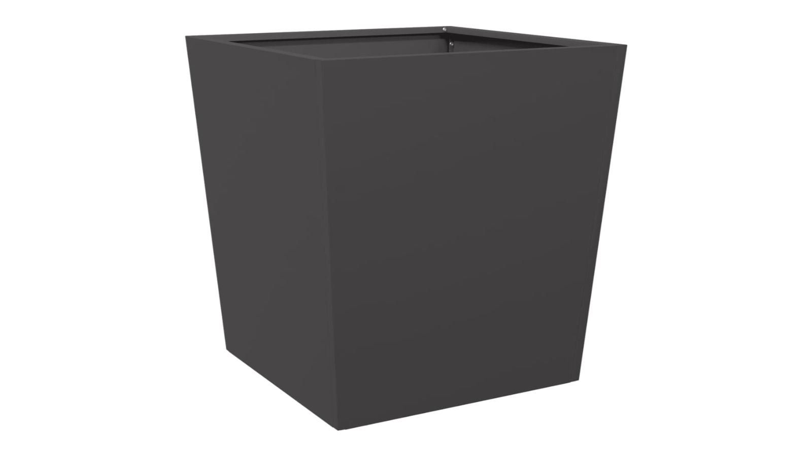 vidaXL 50 x 50 x 50cm Steel Garden Planter - Black