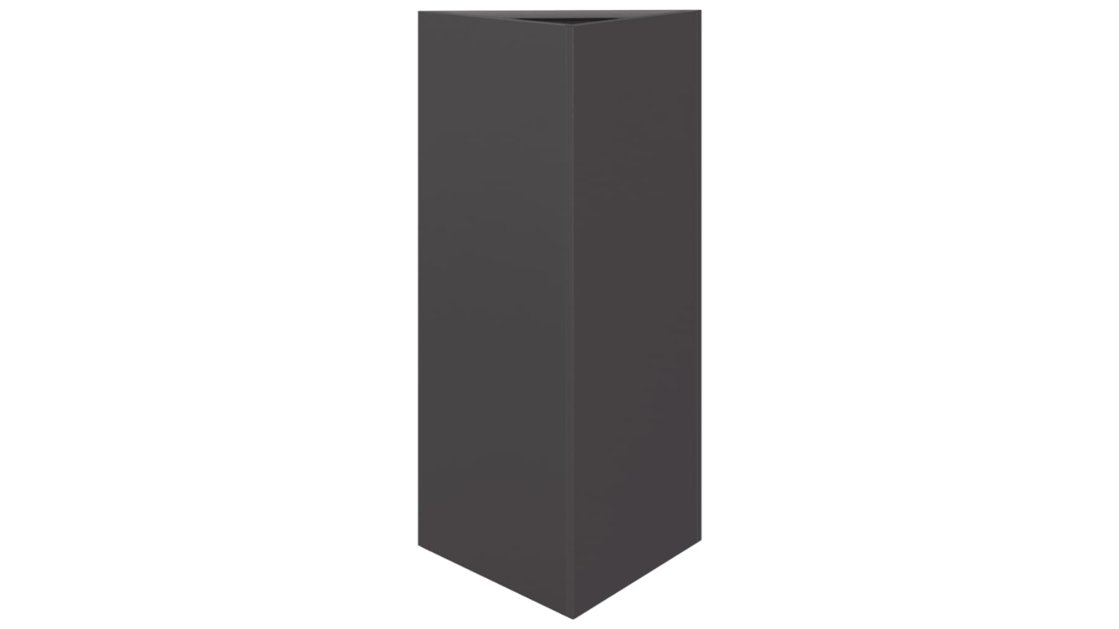 vidaXL 40 x 34.5 x 70cm Triangular Steel Garden Planter - Black