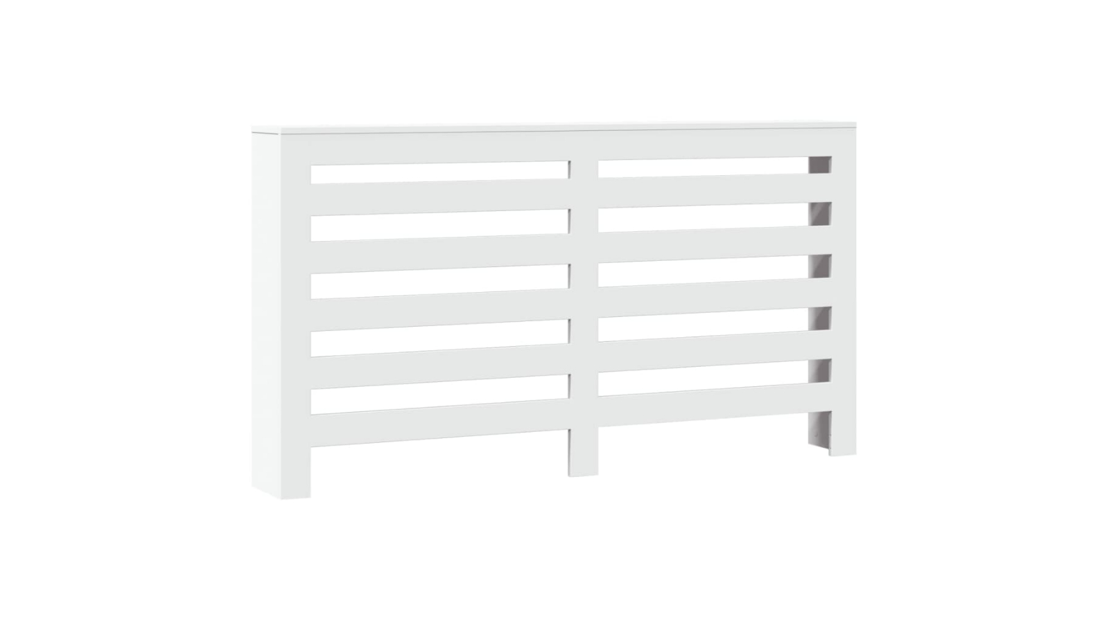 vidaXL White Engineered Wood Radiator Cover - 149 x 20 x 82cm