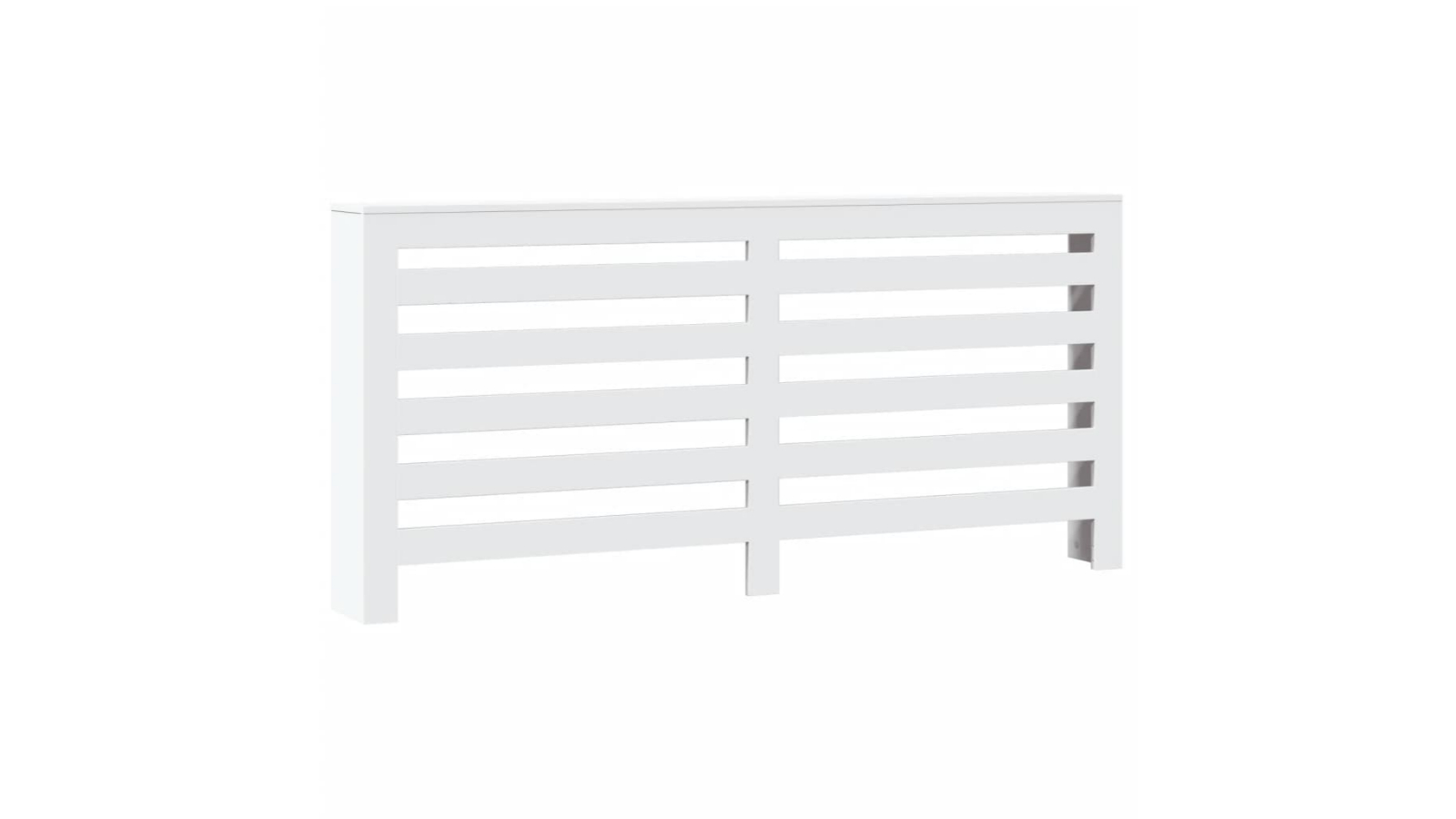 vidaXL White Engineered Wood Radiator Cover - 175 x 20 x 82cm