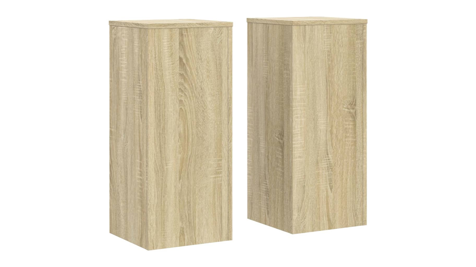 vidaXL 2 Piece Sonoma Oak Engineered Wood Plant Stand - 30 x 30 x 70cm
