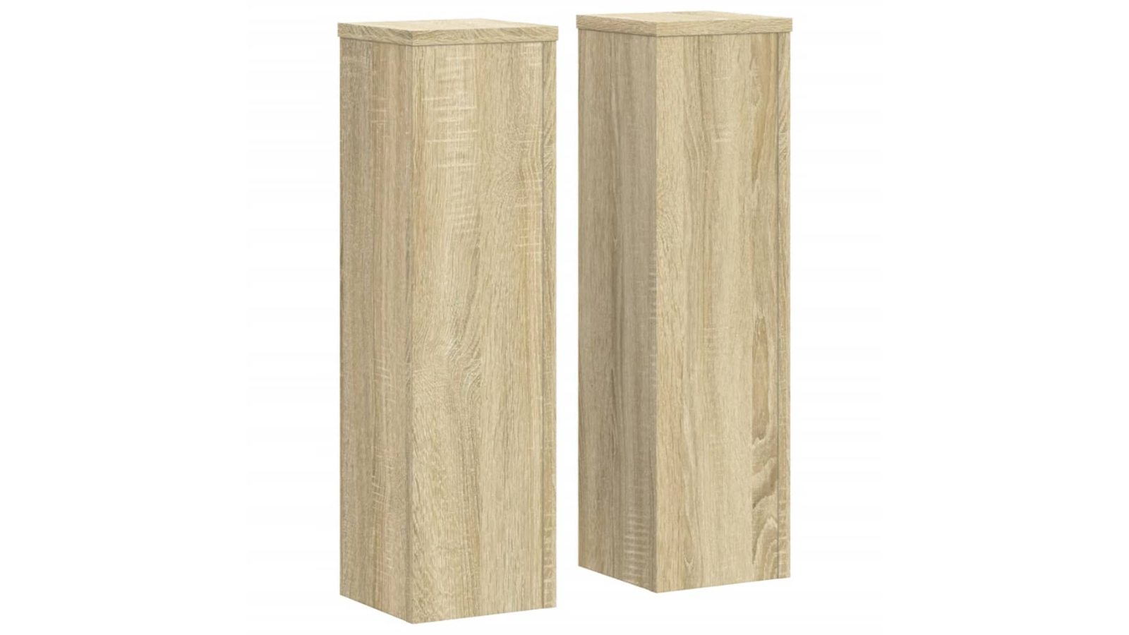 vidaXL 2 Piece Sonoma Oak Engineered Wood Plant Stand - 17 x 17 x 60cm