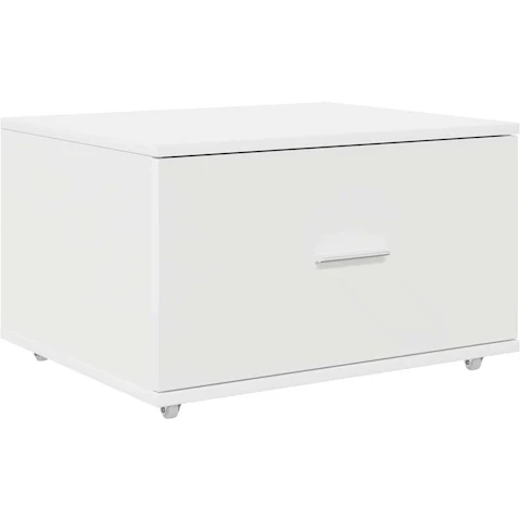 vidaXL White Engineered Wood 55 x 45 x 33.5cm Drawer Cabinet