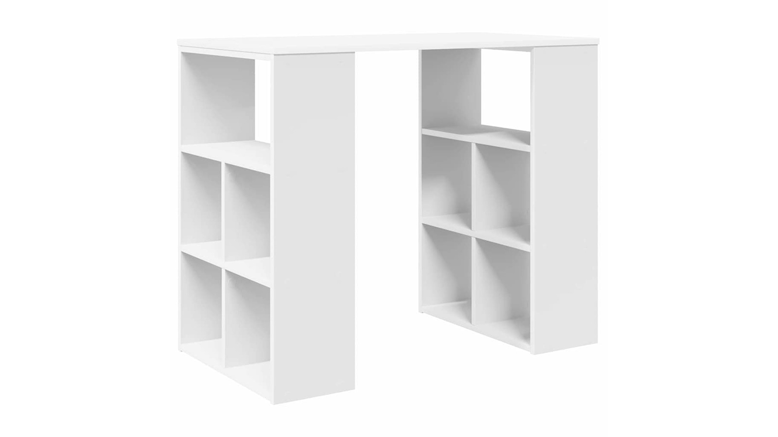 vidaXL White Engineered Wood 90 x 50 x 75cm Desk with Shelf