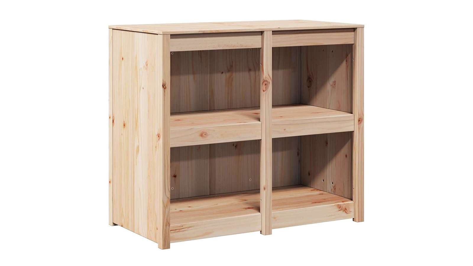 vidaXL Brown Solid Pine Wood 106 x 55 x 92cm Kitchen Cabinet