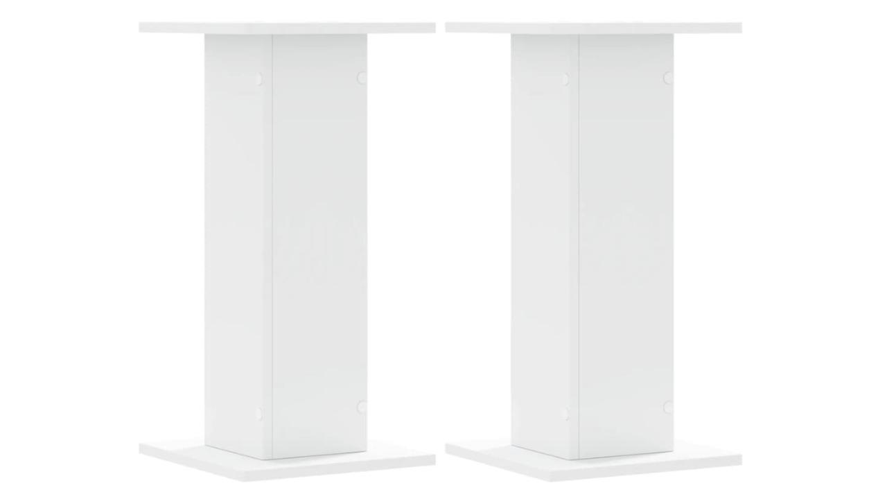 vidaXL 2 Piece White Engineered Wood Plant Stand - 30 x 30 x 60cm