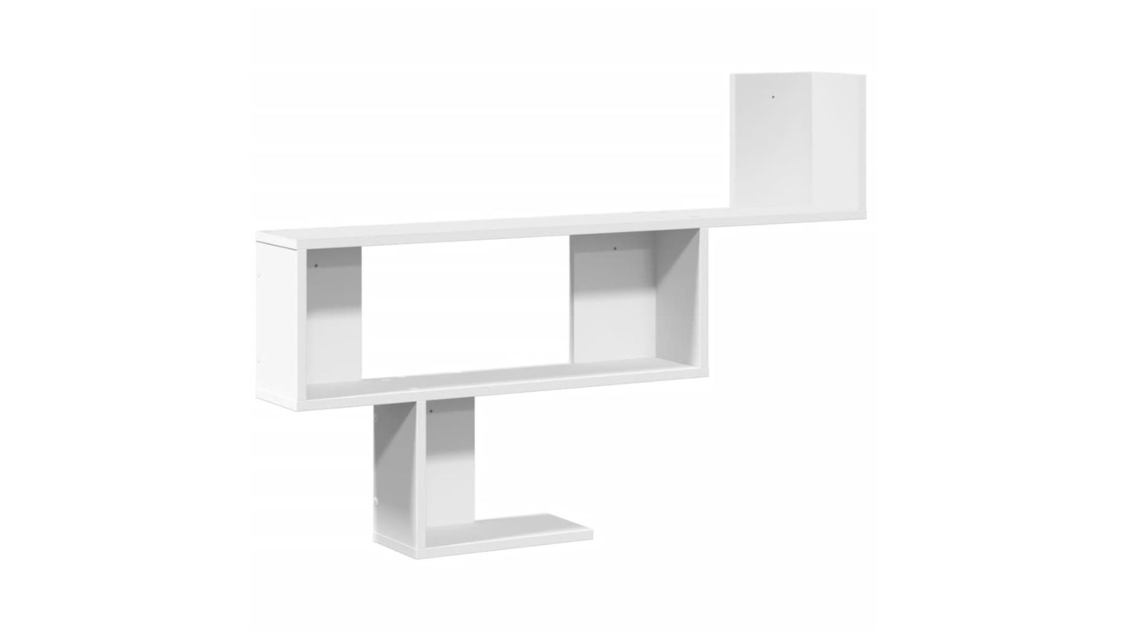 vidaXL White Engineered Wood 100 x 15 x 70cm Wall Shelf