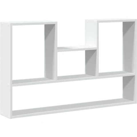 vidaXL White Engineered Wood 99 x 15 x 60cm Wall Shelf