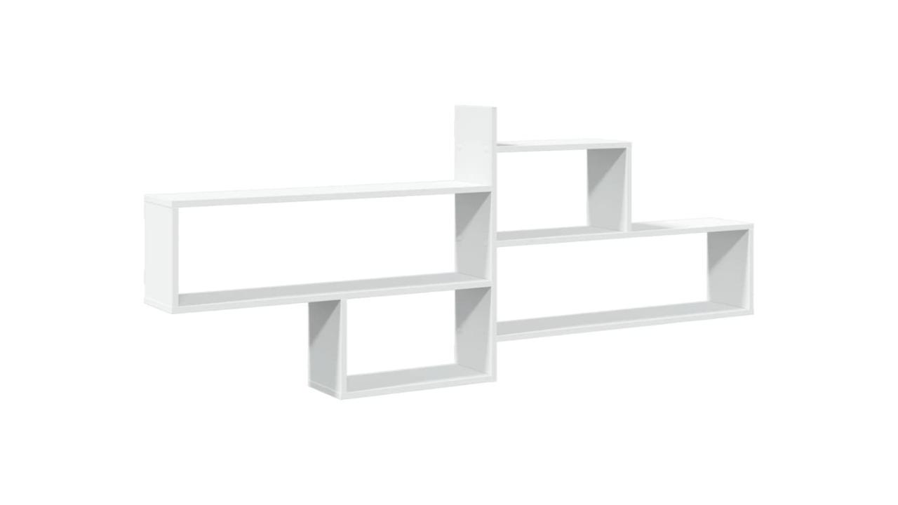 vidaXL White Engineered Wood Wall Shelf - 167.5 x 18 x 68cm