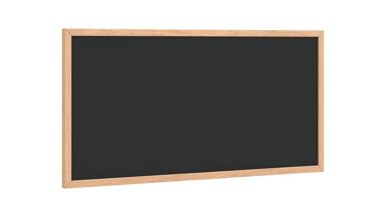 vidaXL Black Chalkboard with Solid Pine Wood Frame - 60 x 30cm