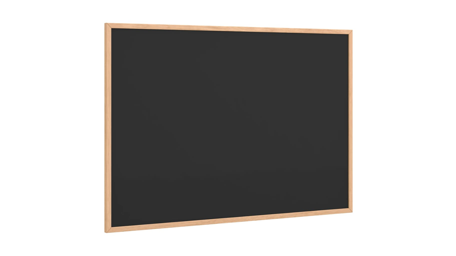 vidaXL Black Chalkboard with Solid Pine Wood Frame - 80 x 55cm
