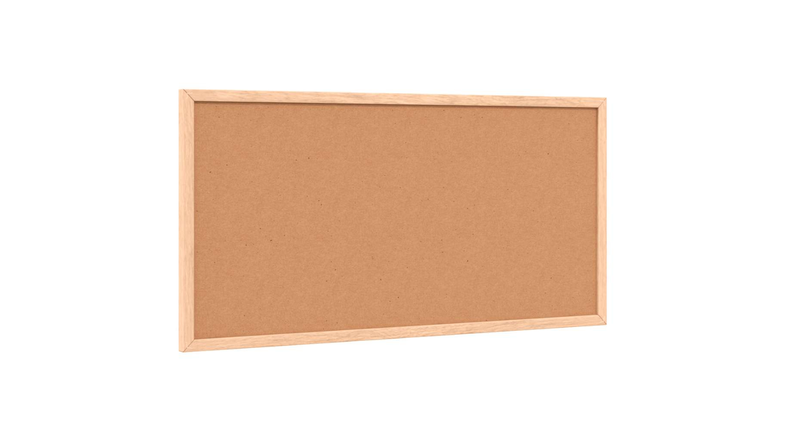 vidaXL Solid Pine Wood Frame Cork Board - 60 x 30cm