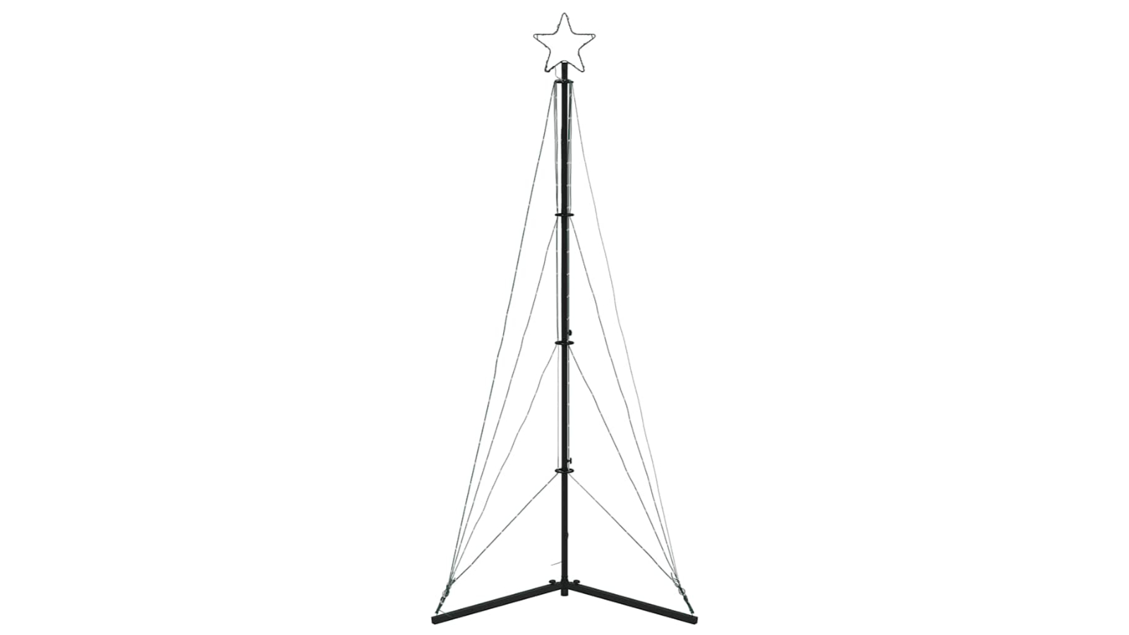 vidaXL Steel Cold White 363 LED Christmas Tree - 182cm