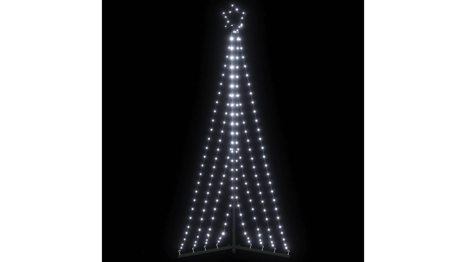 vidaXL LED Christmas Tree 339 LEDs Cold White - 187cm