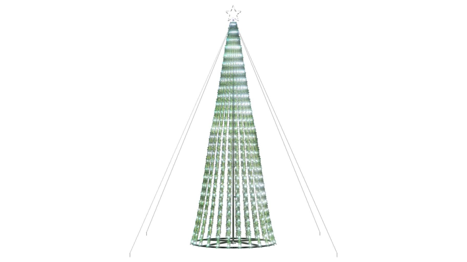 vidaXL LED Christmas Tree 1028 LEDs Cold White - 400cm