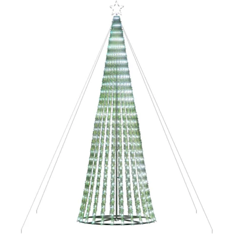 vidaXL LED Christmas Tree 1028 LEDs Cold White - 400cm