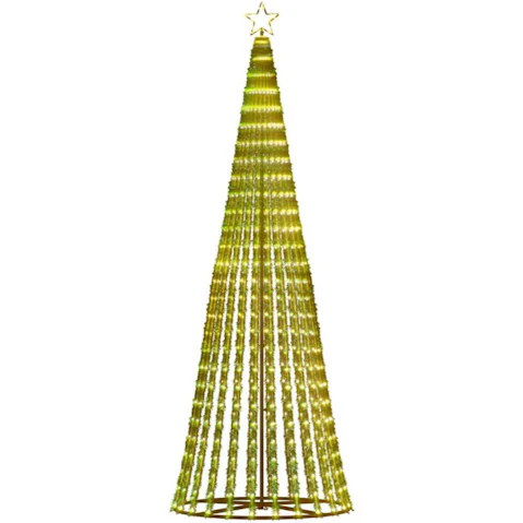 vidaXL 570 Warm White Christmas Tree LED Light with Spikes - 300cm