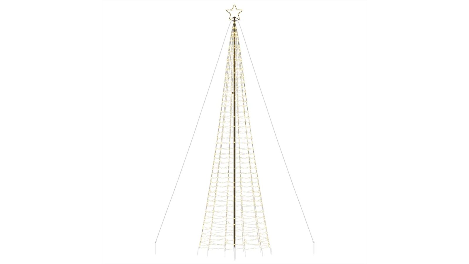 vidaXL 1534 Warm White Christmas Tree LED Light with Spikes - 500cm