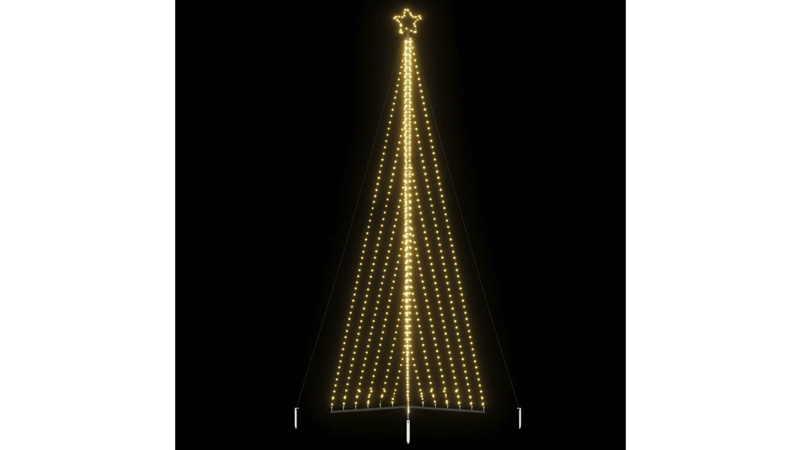 vidaXL LED Christmas Tree 789 LEDs Warm White - 478cm
