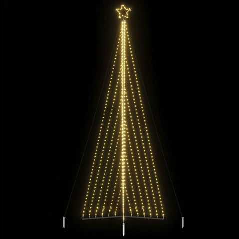 vidaXL LED Christmas Tree 789 LEDs Warm White - 478cm