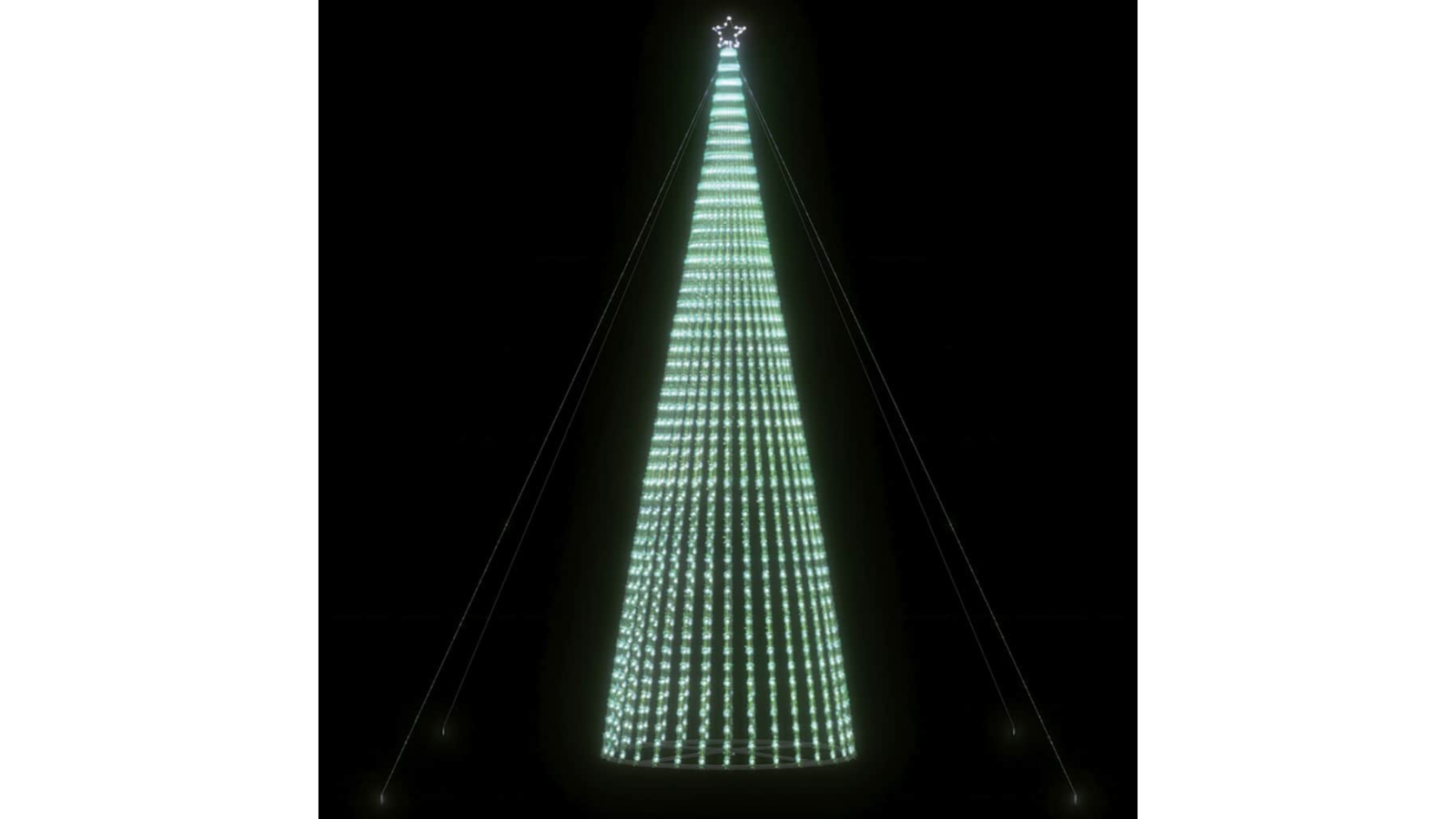 vidaXL 1544 Cold White Christmas Tree LED Light Cone - 500cm